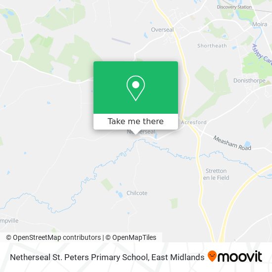 Netherseal St. Peters Primary School map