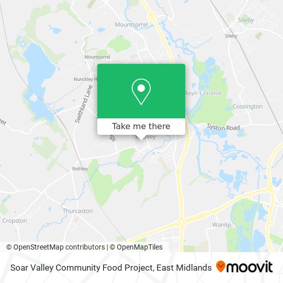 Soar Valley Community Food Project map