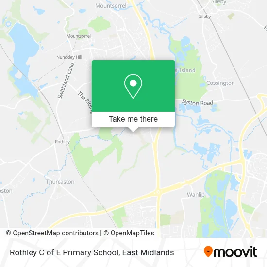 Rothley C of E Primary School map