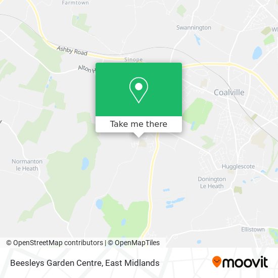 Beesleys Garden Centre map