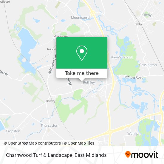 Charnwood Turf & Landscape map