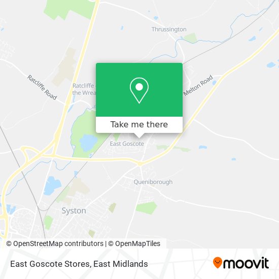 East Goscote Stores map