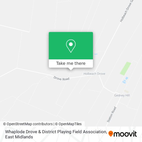 Whaplode Drove & District Playing Field Association map