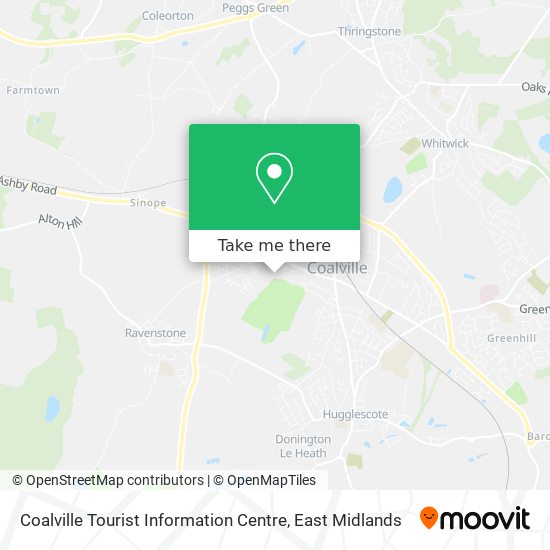 Coalville Tourist Information Centre map