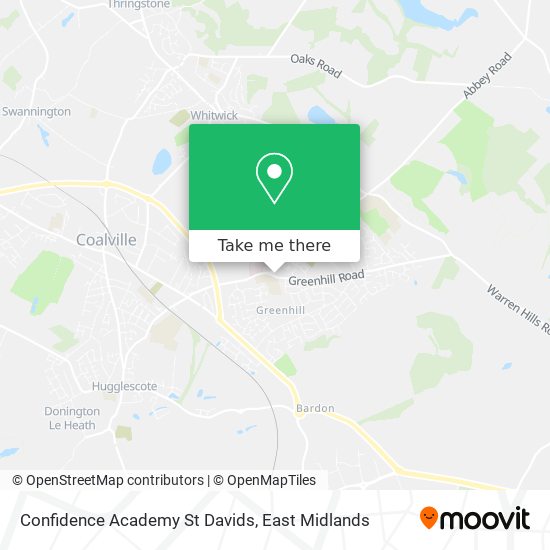 Confidence Academy St Davids map