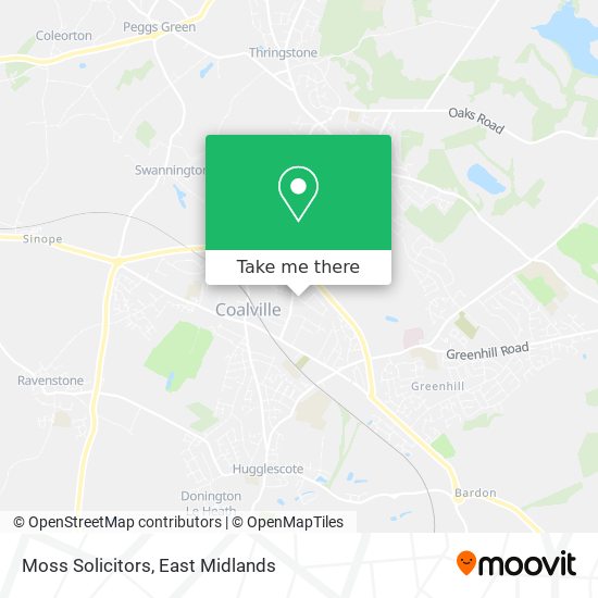 Moss Solicitors map