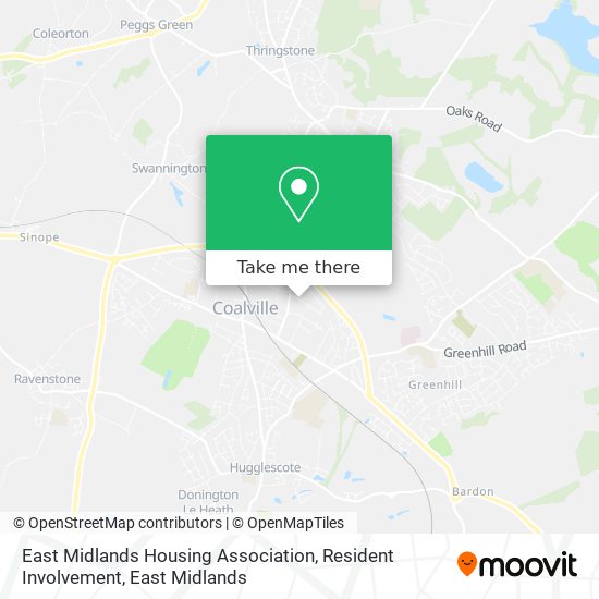 East Midlands Housing Association, Resident Involvement map