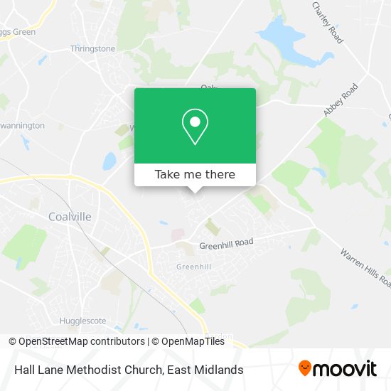 Hall Lane Methodist Church map