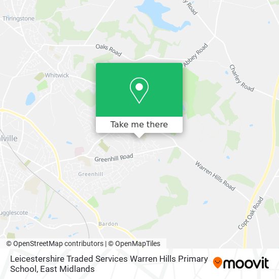 Leicestershire Traded Services Warren Hills Primary School map