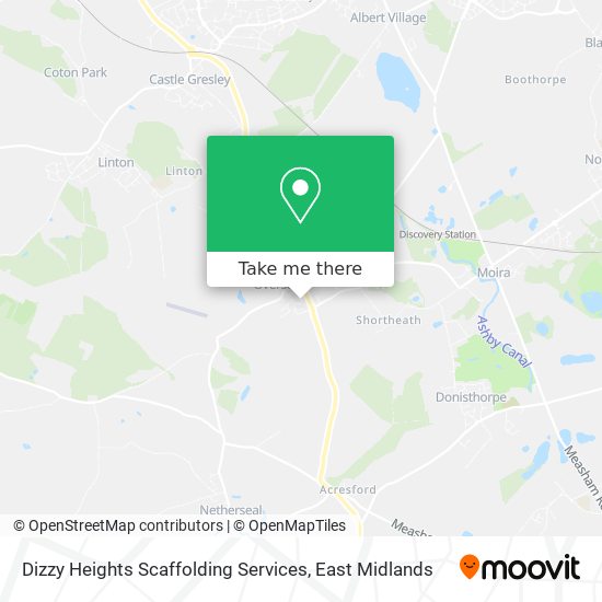 Dizzy Heights Scaffolding Services map