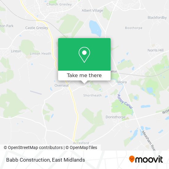 Babb Construction map