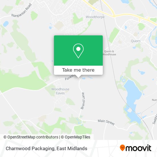 Charnwood Packaging map