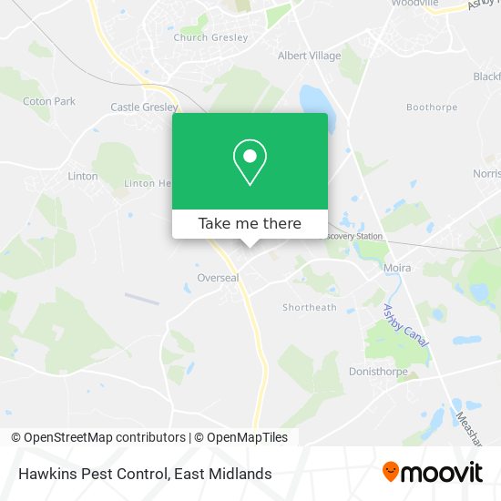 Hawkins Pest Control map