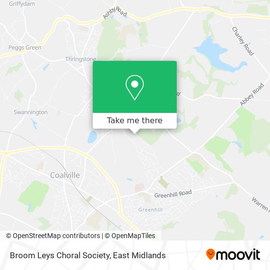 Broom Leys Choral Society map