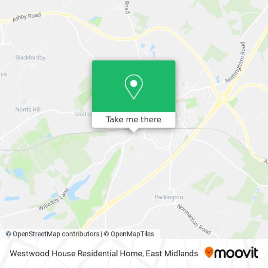 Westwood House Residential Home map