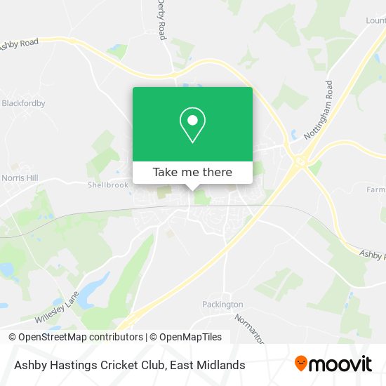 Ashby Hastings Cricket Club map