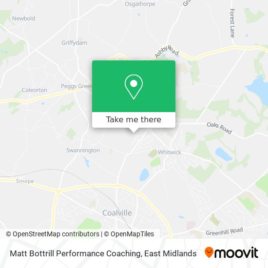 Matt Bottrill Performance Coaching map