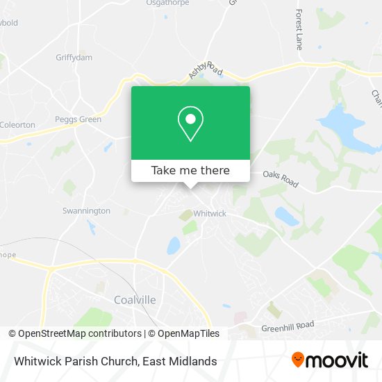 Whitwick Parish Church map