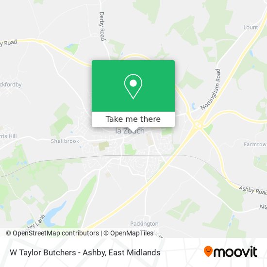 W Taylor Butchers - Ashby map
