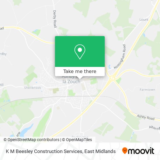 K M Beesley Construction Services map