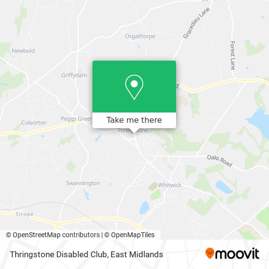 Thringstone Disabled Club map