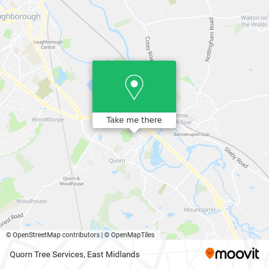 Quorn Tree Services map