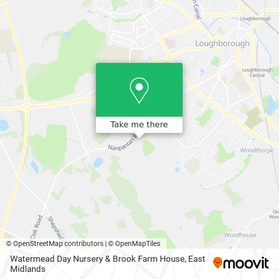 Watermead Day Nursery & Brook Farm House map