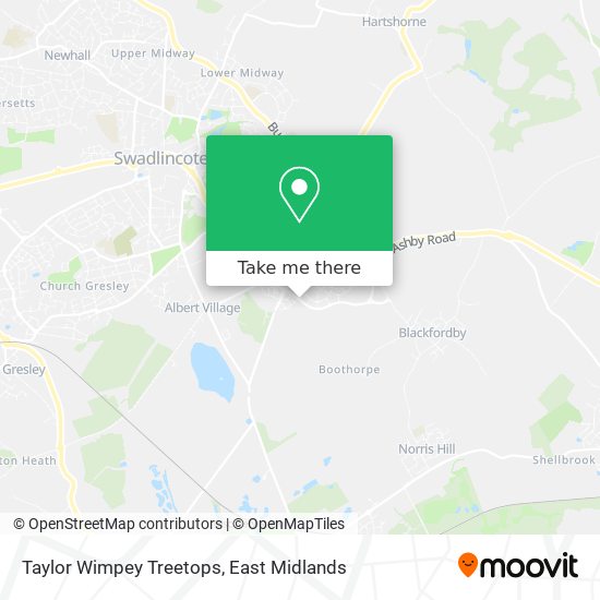Taylor Wimpey Treetops map