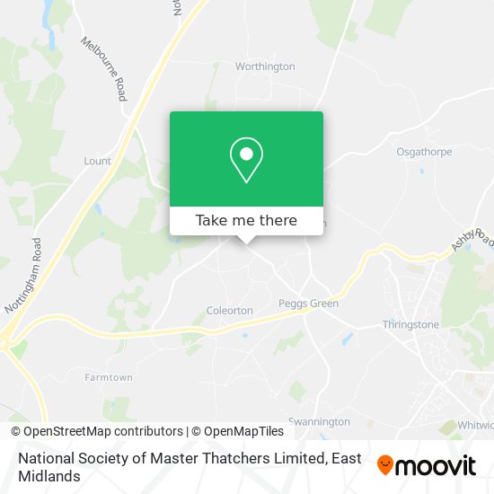 National Society of Master Thatchers Limited map