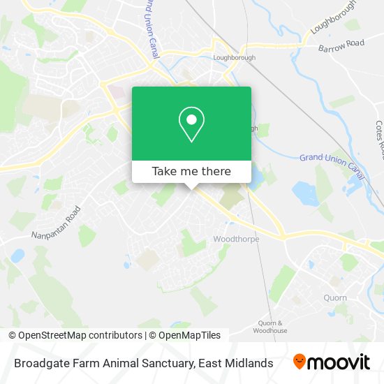 Broadgate Farm Animal Sanctuary map