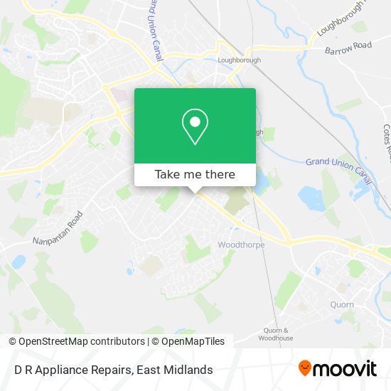 D R Appliance Repairs map