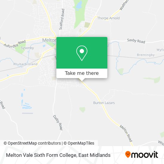 Melton Vale Sixth Form College map