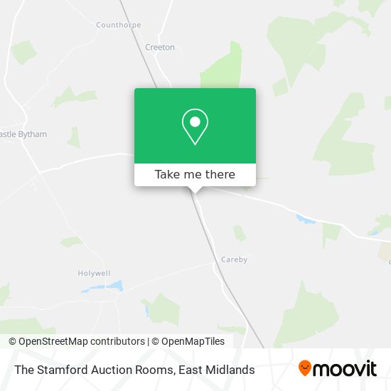The Stamford Auction Rooms map