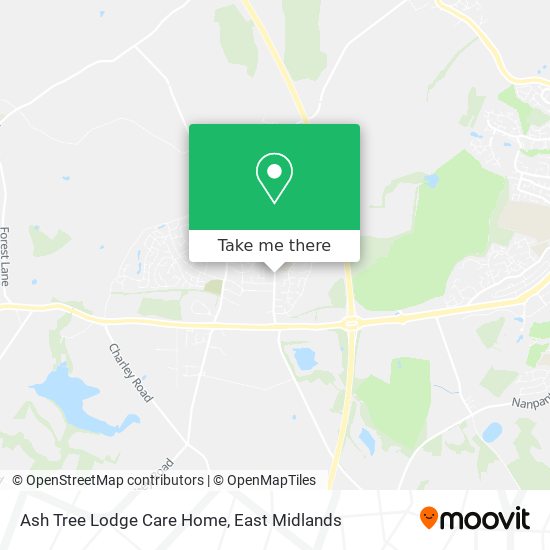 Ash Tree Lodge Care Home map