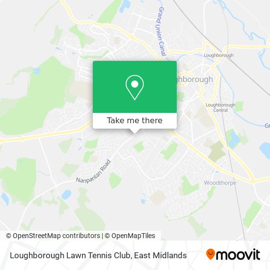 Loughborough Lawn Tennis Club map