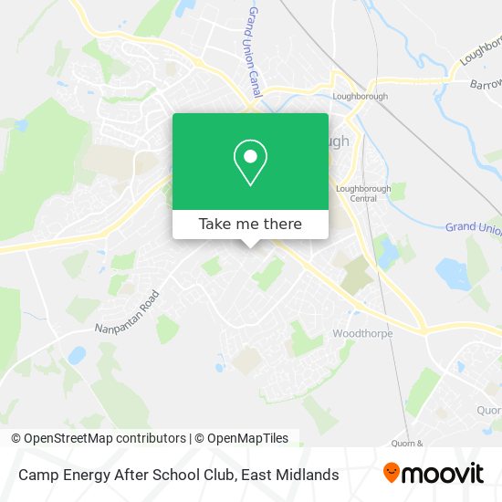 Camp Energy After School Club map