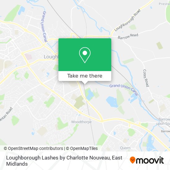 Loughborough Lashes by Charlotte Nouveau map