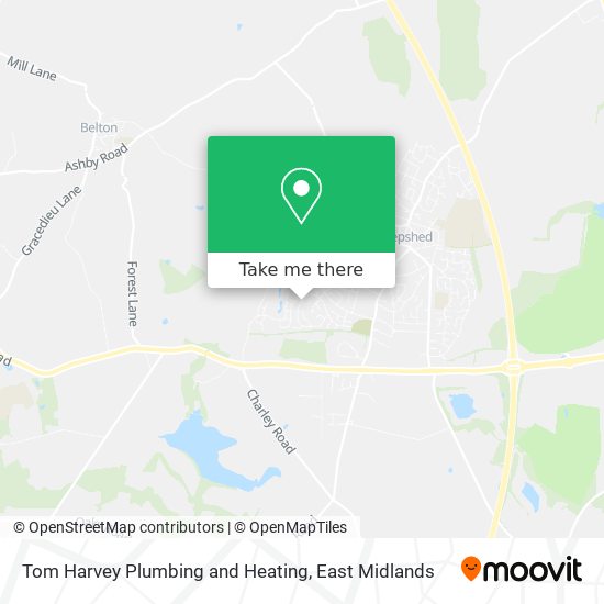 Tom Harvey Plumbing and Heating map