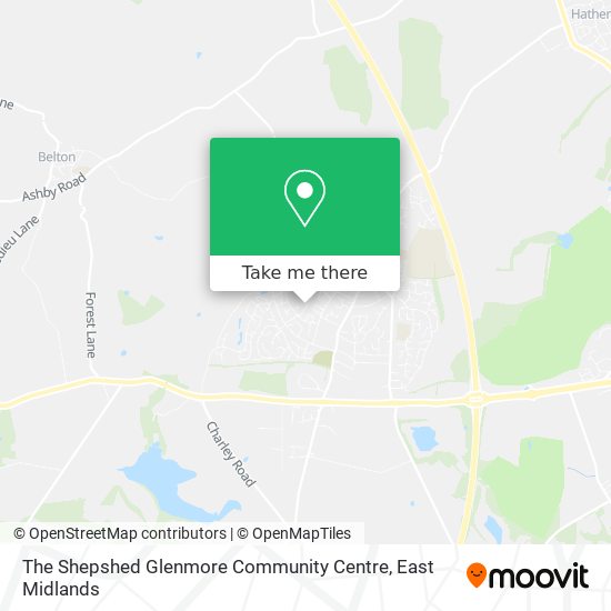 The Shepshed Glenmore Community Centre map