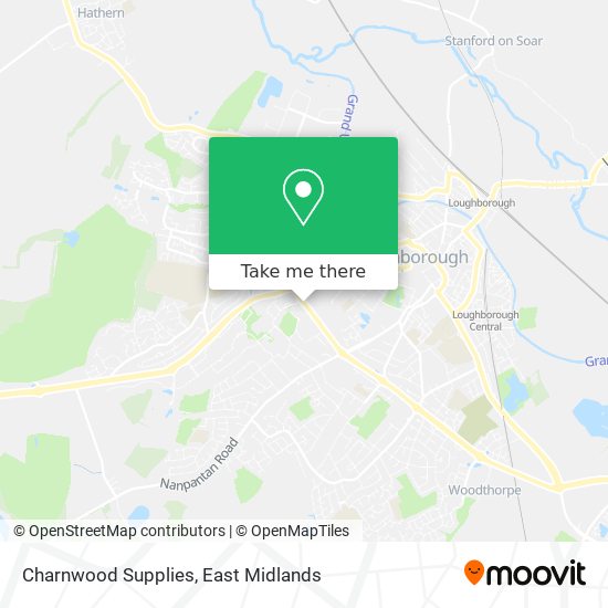 Charnwood Supplies map