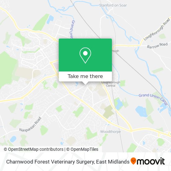 Charnwood Forest Veterinary Surgery map