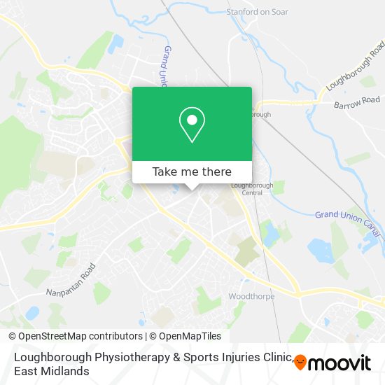 Loughborough Physiotherapy & Sports Injuries Clinic map