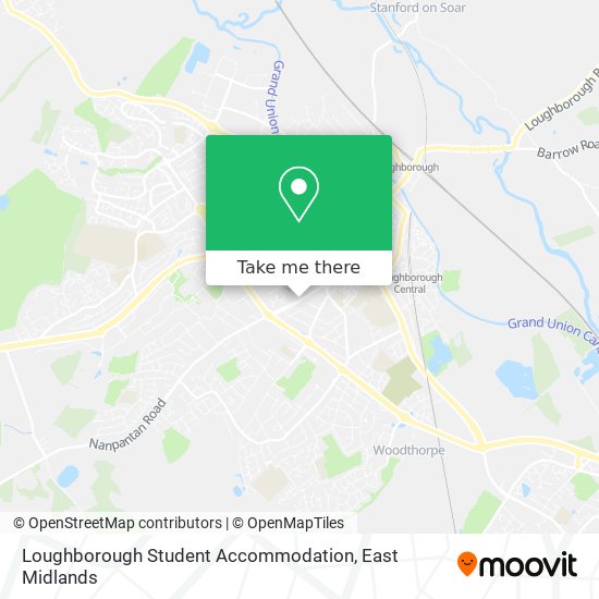 Loughborough Student Accommodation map