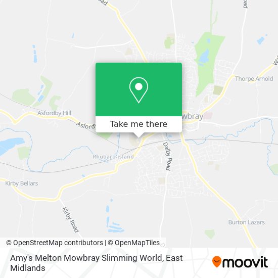 Amy's Melton Mowbray Slimming World map