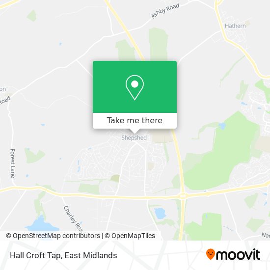 Hall Croft Tap map