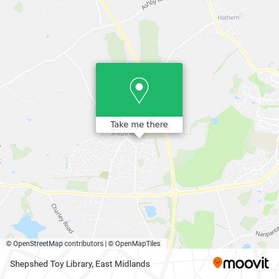 Shepshed Toy Library map