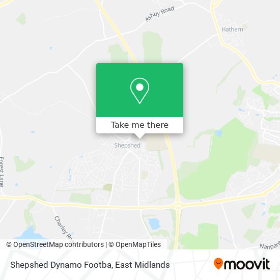Shepshed Dynamo Footba map