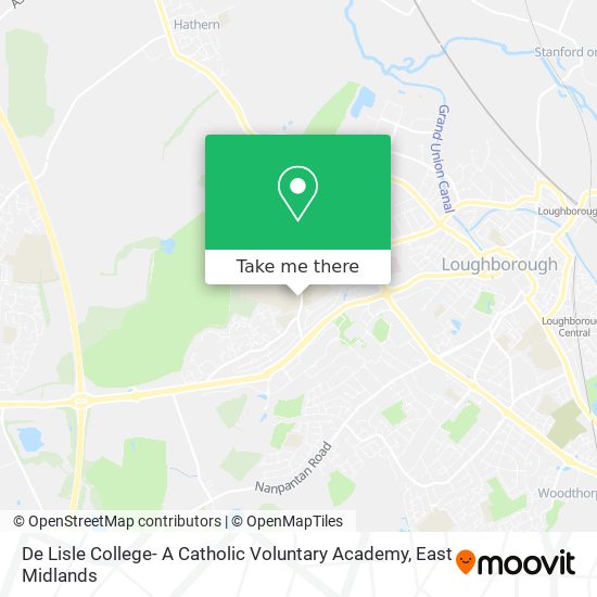 De Lisle College- A Catholic Voluntary Academy map