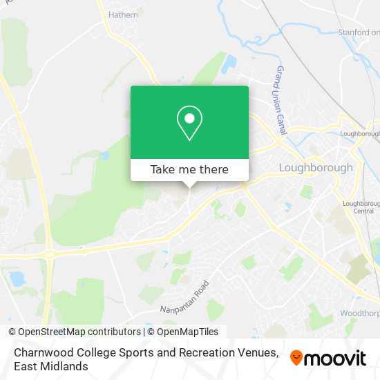 Charnwood College Sports and Recreation Venues map