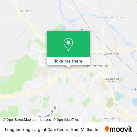 Loughborough Urgent Care Centre map